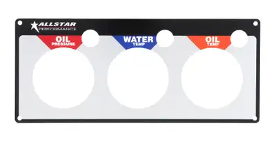 Allstar Performance 3 Gauge Panel Plate OP/WT/OT