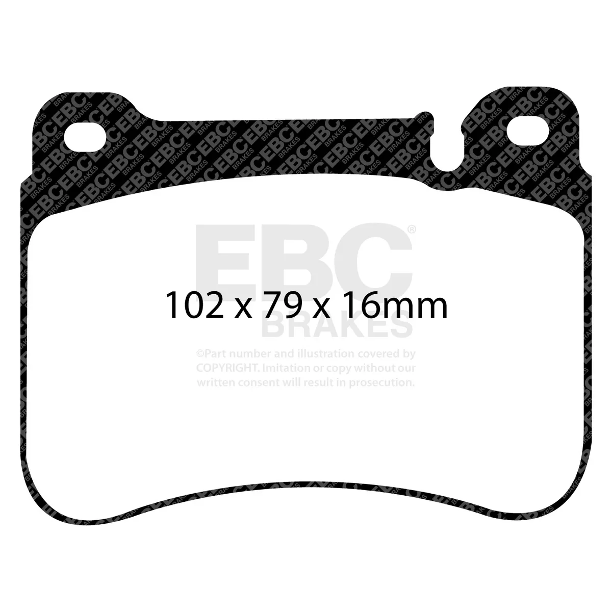 EBC Brakes Redstuff Pad and USR Disc Rotor Kit; Front; 330mm Rotor Diameter;