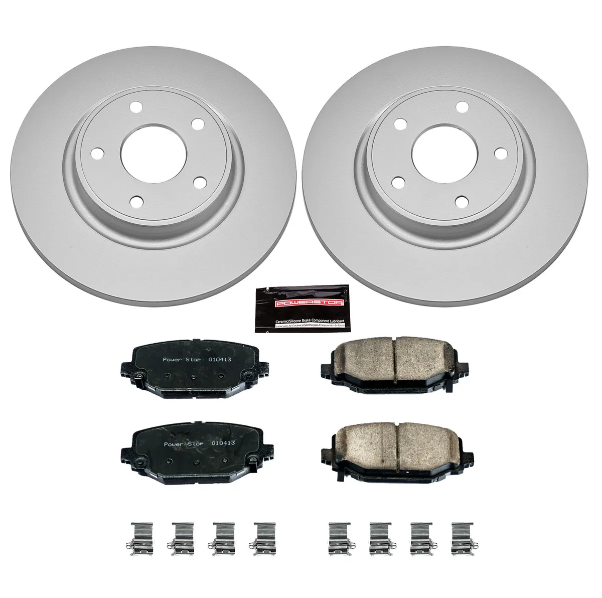 Z17 Geomet Coated Rotor Kit: Genuine Geomet Fully Coated Rotors; Ceramic Pads W/Hardware product image