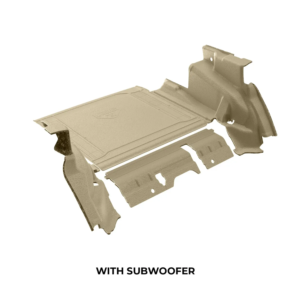 18-23 JLU 4DR cargo set cargo mat closeout wheelhouse covers WITH subwoofer mesa smoke product image