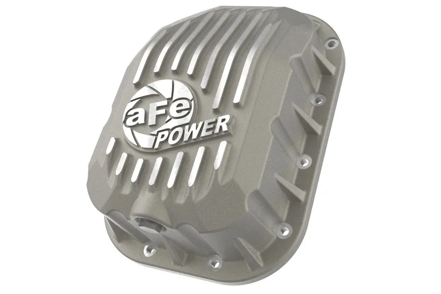 aFe Power aFe POWER Street Series Engine Oil Pan Raw w/ Machined Fins - JL/JT 3.6L