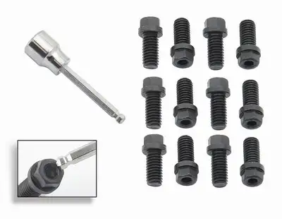 Mr Gasket 3/8-16 x 3/4 Header Bolt Set (12) Combo Hex & Soc