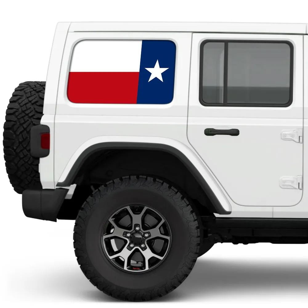 Texas State Flag Side Windows Printed Vinyl Decal product image
