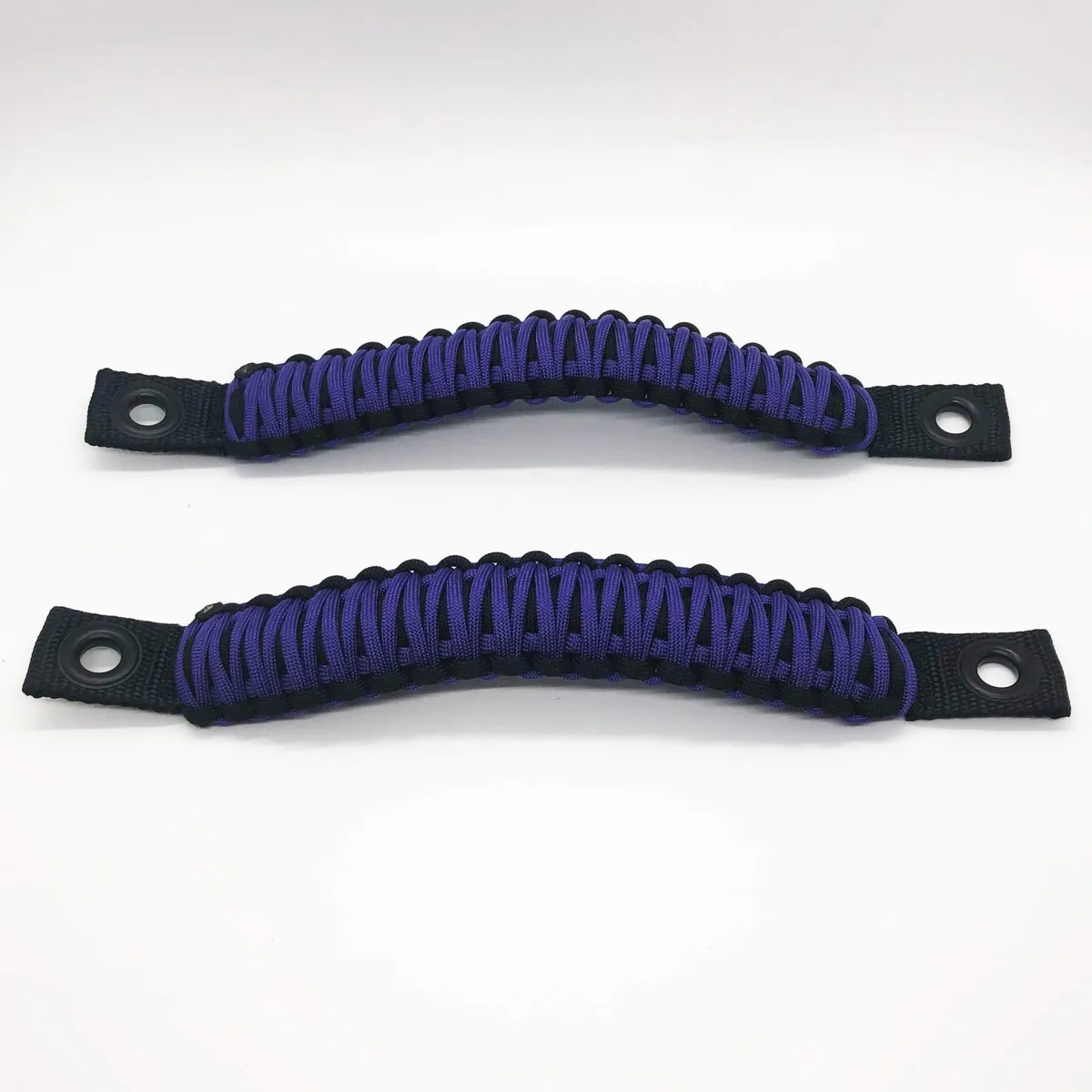 Bartact Paracord Grab Handles Rear Pair Bolt-On For Jeep Wrangler Jl, Jlu 2018-2025 - 550 Paracord | Bartact | Black / Purple