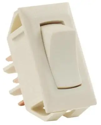 JR Products Standard 12v On/On Switch Ivory
