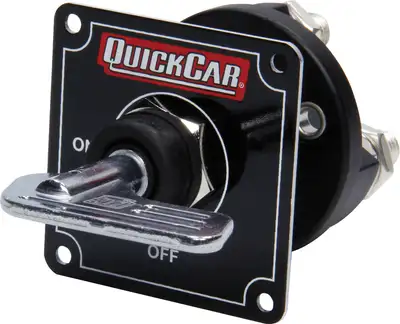 Quickcar Racing Products Master Disconnect Black w/Removable Silver Key