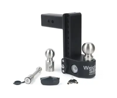 Weigh Safe Tongue Weighing Adj Ball Mount Inc 2in And 25/16in Balls 8in Drop 2.5in Sha