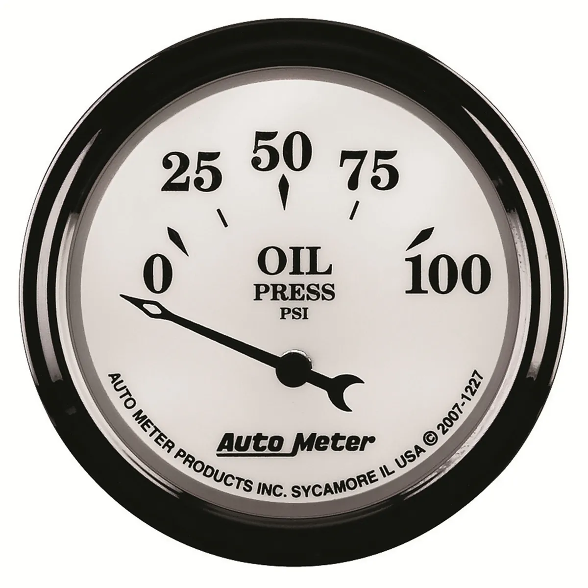Gauge, Oil Press, 2 1/16", 100psi, Elec, Old Tyme White II product image