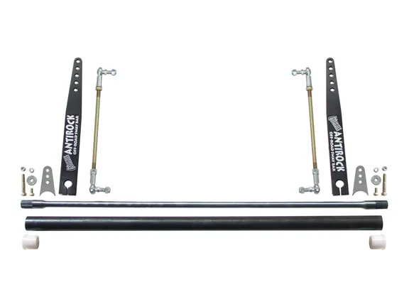 Rock Jock Antirock Sway Bar Kit Universal 36 Inch Bar 20 Inch Steel Arms RockJock 4x4
