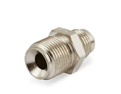 Synergy Manufacturing Earl's 11/16"-18 Inverted Flare Male w/ Long Thread to AN -6 Male Adapter Fitting - Nickel Plated Steel