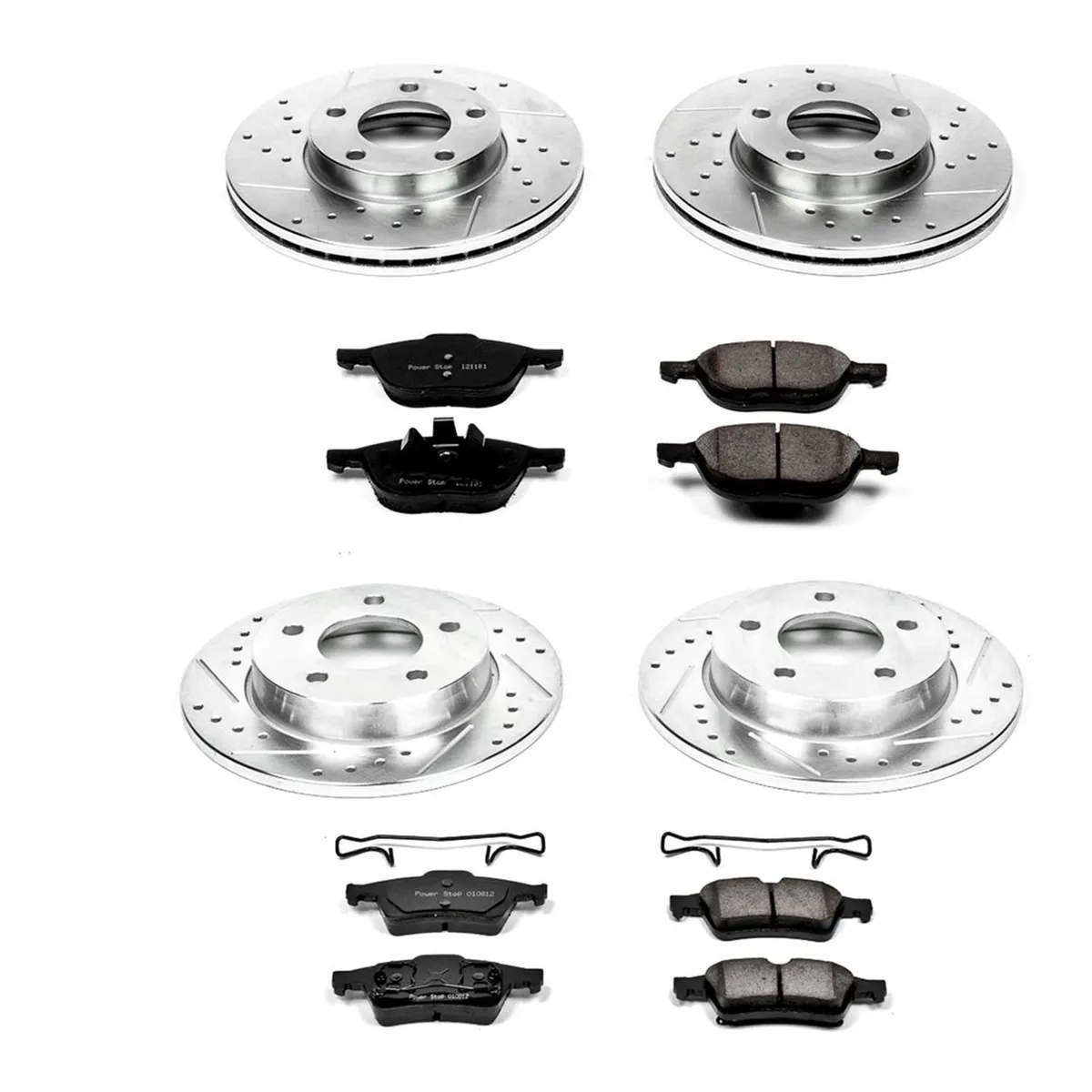 Z23 Evolution Sport Upgrade Kit: Drilled/Slotted Rotors; Carbon-Fiber Ceramic Pads W/Hardware product image