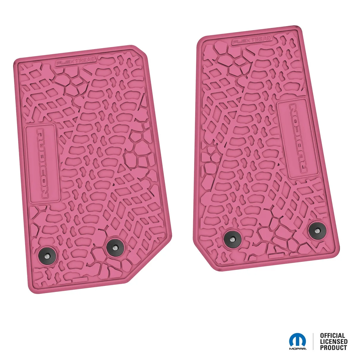 14-18 Jeep JK 2 Dr Front -Tire Tread/Scorched Earth Scene w/ Rubicon Insert - Black w/ Red Insert product image