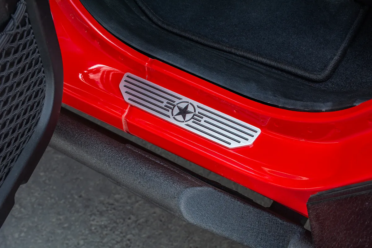 DV8 Offroad D-JL-180014-STR4 Rear Sill Plates with in.Since 1942 in. Logo product image