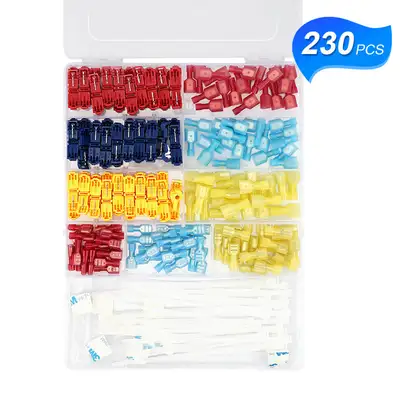 LED Factory Mart 230pcs Wire T-tap Connector Electrical Connectors