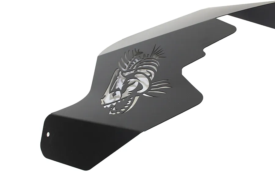 Jeep JK Logo Aluminum Inner Fenders 07-18 Wrangler JK Black Powdercoat Fishbone Offroad product image