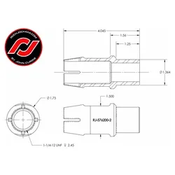 RockJock RockNut; Nut And Bung; 1.25 in. LH Thread; w/Rocknut; product image