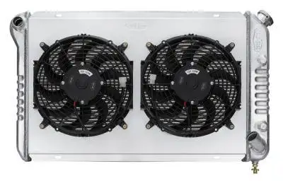COLD-CASE Radiators Cold Case Radiators 77-82 Corvette Aluminum Radiator Dual 12 Inch Fan Kit Cold Case Radiators CHV718AK