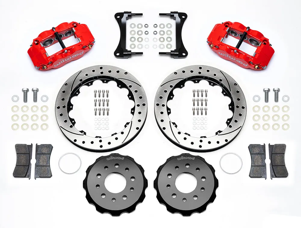 2007 - 2018 Jeep Forged Narrow Superlite 6R Big Brake Front Brake Kit (Hat) - 140-13880 product image
