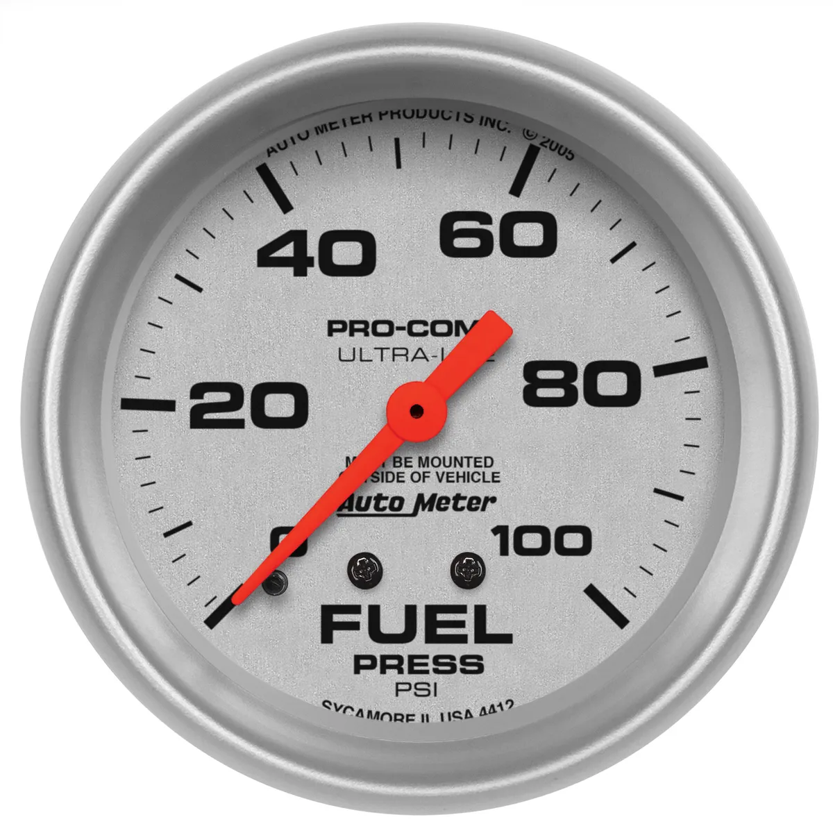 Gauge, Fuel Pressure, 2 5/8", 100psi, Mechanical, Ultra-Lite product image