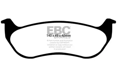 EBC Brakes S1 Kits Ultimax 2 and RK Rotors; Rear; FMSI Pad No. D964; Solid; 5 Bolt Holes; 285mm Dia.; 58mm Height; 12mm Thick; 72.1mm Center Hole Dia.;