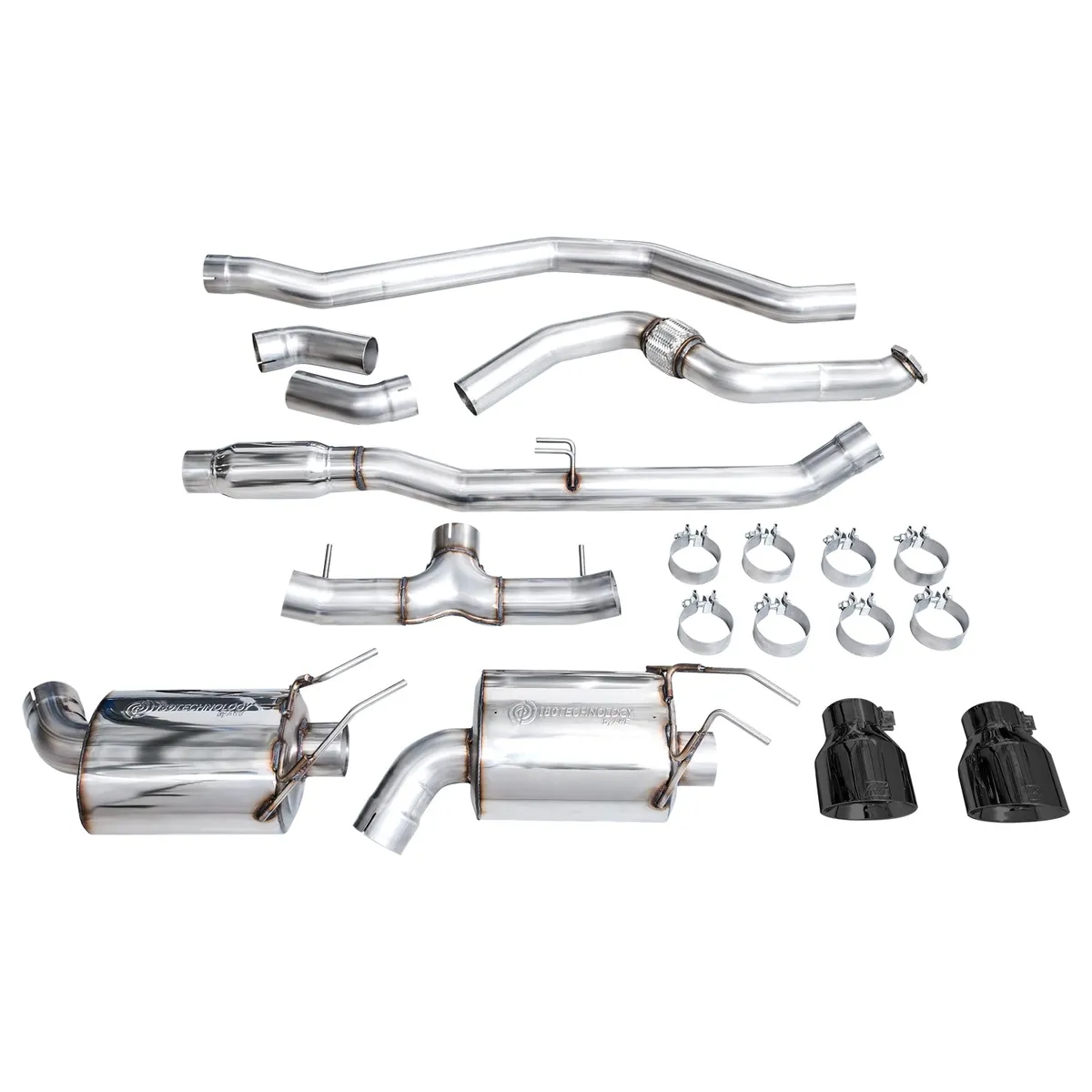 AWE Touring Edition Exhaust for FE1 Civic SiDE4 Acura Integra - Dual Chrome Silver Tips product image