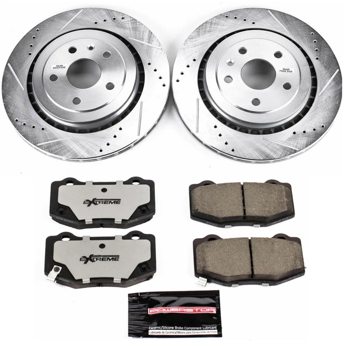 Z26 Street Warrior Upgrade Kit: Drilled/Slotted Rotors; Carbon-Fiber Ceramic Pads W/Hardware product image