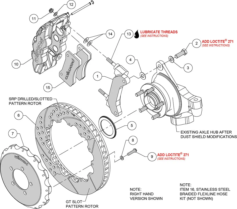 1999 - 2021 Subaru AERO6 Big Brake Front Brake Kit - 140-12876 product image