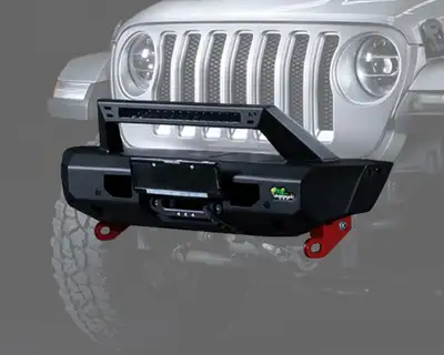 Ironman 4x4 Raid Stubby Front Bumper Kit for Jeep Wrangler JL/JLU (2018+)