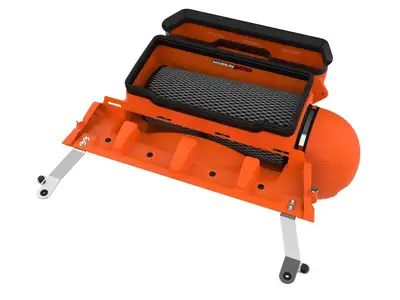 aFe Power Magnum FORCE Stage-2 Cold Air Intake System Orange w Black Pro 5R Filter