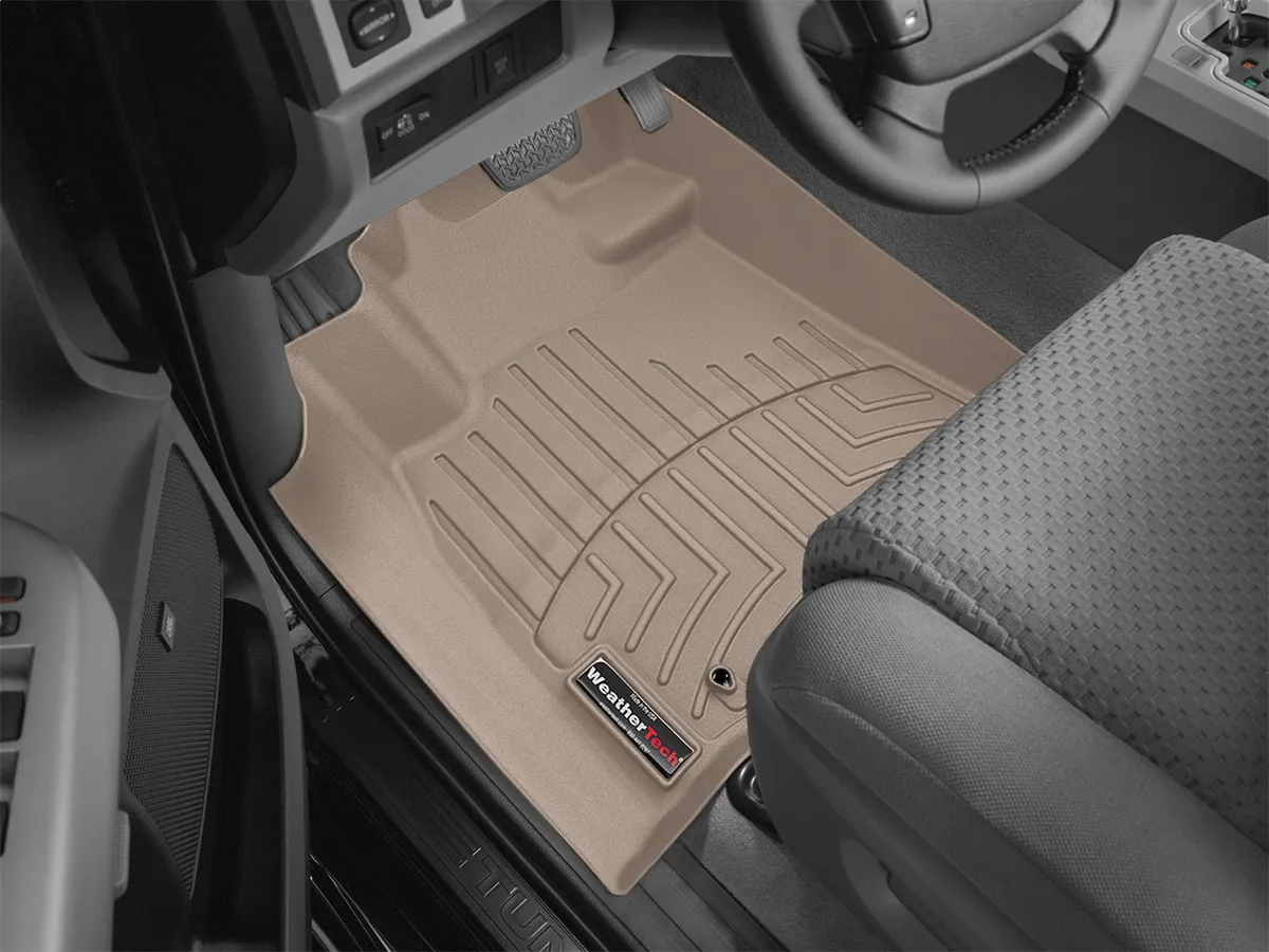 2007 - 2009 Toyota Tundra Tan Front FloorLiner / 2007 - 2009 Toyota Tundra CrewMax Tan Front FloorLiner / 2007 - 2009 Toyota Tundra Double Cab Tan Front FloorLiner product image