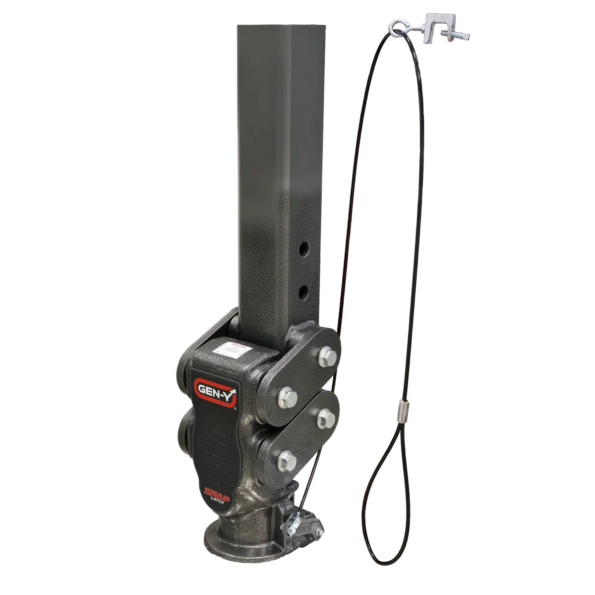 SPARTAN TORSION-FLEX Manual Latch 5in Offset 4in Square Tube Gooseneck 2 516in Coupler Standard Height 7K TW 30K Towing and GH-097 Pin product image