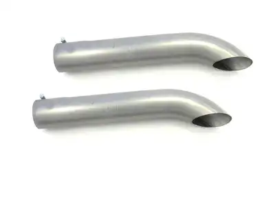 Patriot Exhaust Patriot Exhaust H3817 Exhaust Turnout Raw Inlet/Outlet 3 1/2 Inch Length 20 Inch Pair Raw Steel