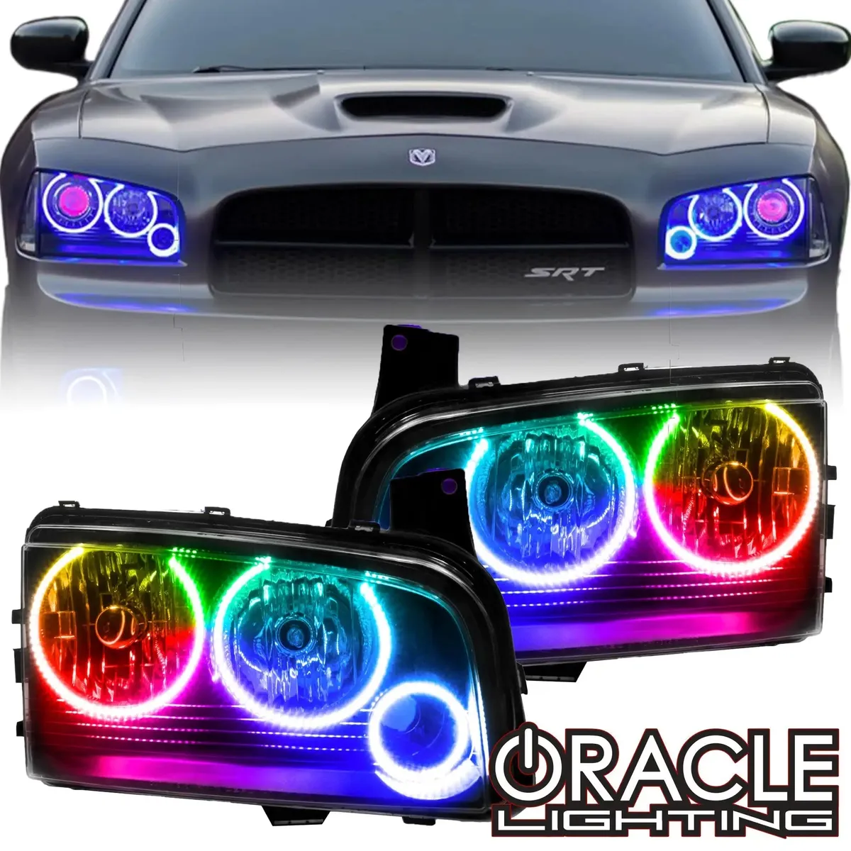 ORACLE Lighting 2005-2010 Dodge Charger LED Headlight Halo Kit product image