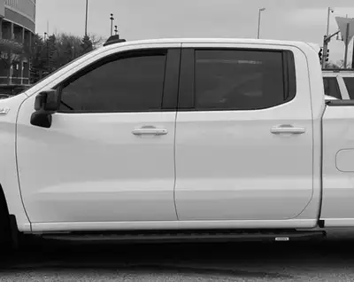 Go Rhino 19c Silverado 1500/Sierra 1500 Crew Cab Rb20 Steel Running Boards W/Black Textured Powdercoat