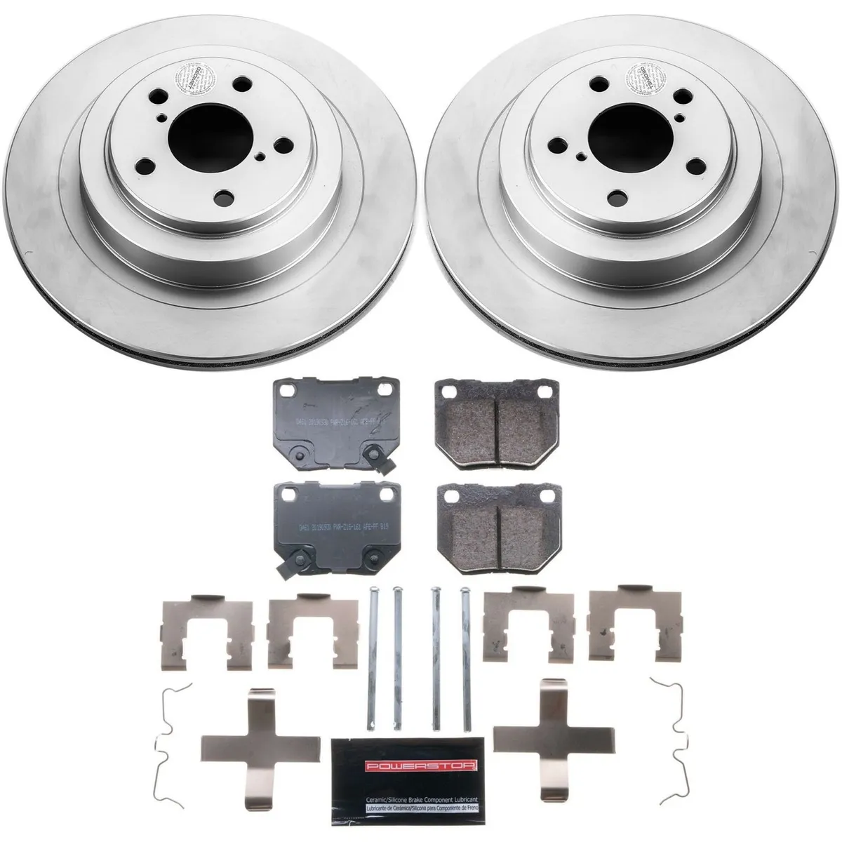 Z17 Geomet Coated Rotor Kit: Genuine Geomet Fully Coated Rotors; Ceramic Pads W/Hardware product image