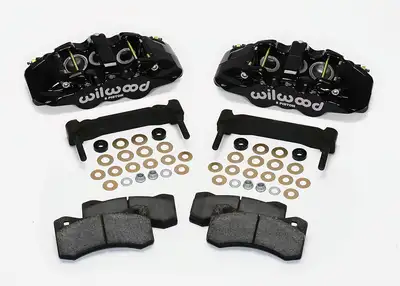 Wilwood Brakes 1962 - 2013 Buick, Cadillac, Chevrolet, GMC, Oldsmobile, Pontiac AERO6 Front Caliper and Bracket Upgrade Kit for Corvette C5-C6 - 140-12629