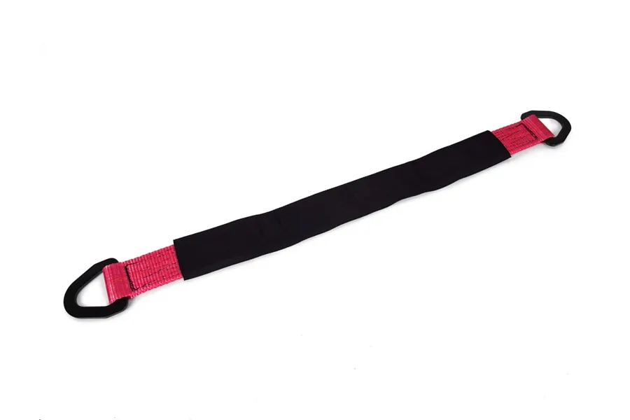 SpeedStrap SpeedStrap 2in x 30in Axle Strap w/ D-Rings, Red - 10,000lb Max Capacity
