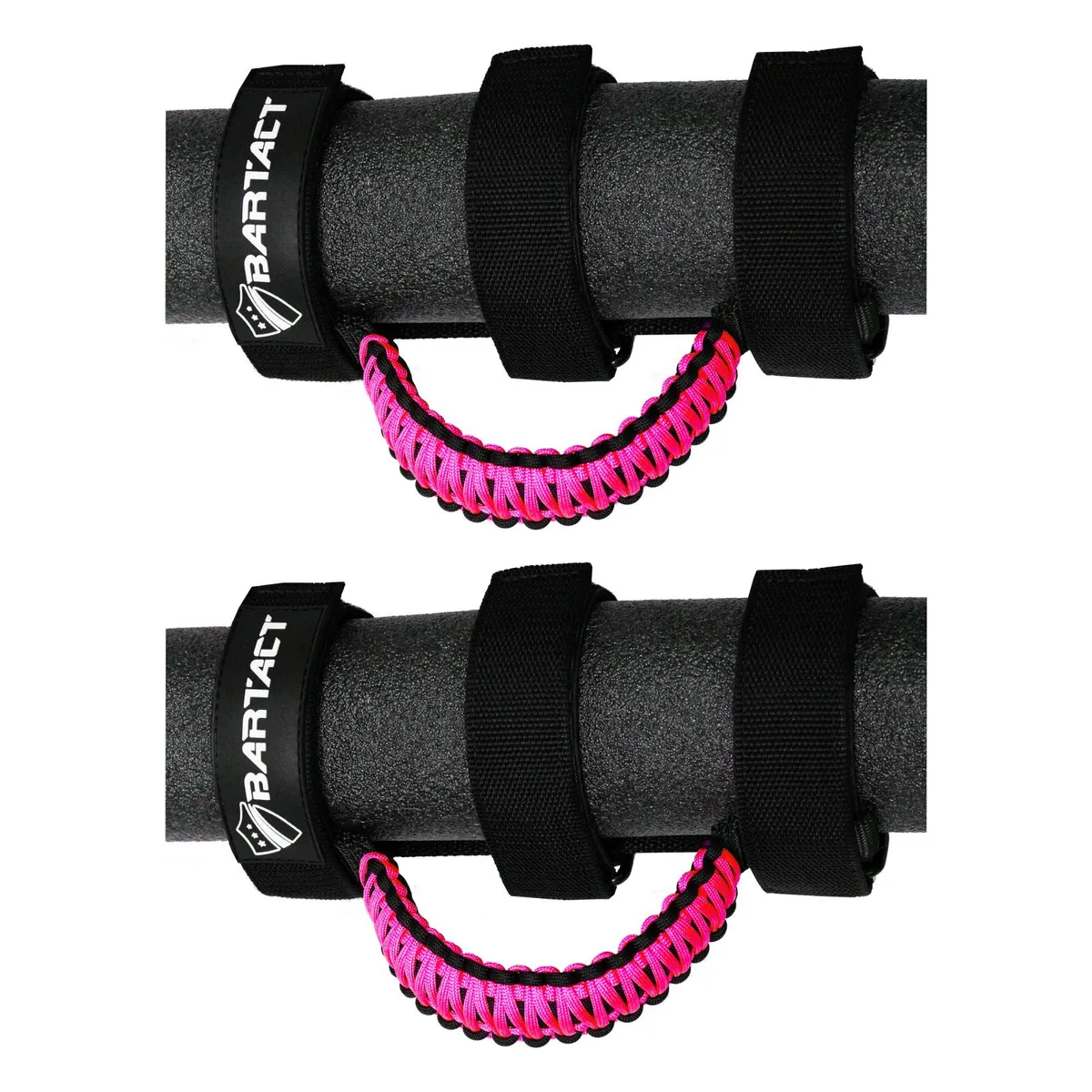 Paracord Grab Handles Universal Pair Black/Hot Pink Bartact product image