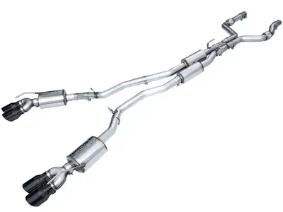 AWE Tuning AWE Touring Edition Exhaust for Ford Explorer ST - Diamond Black Tips