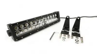 Southern Truck 12.0 Inch Amber/White LED Light Bar Double Row Straight Combo Flood/Beam 72W DT Harness 79904 4,320 Lumens Southern Truck Lifts