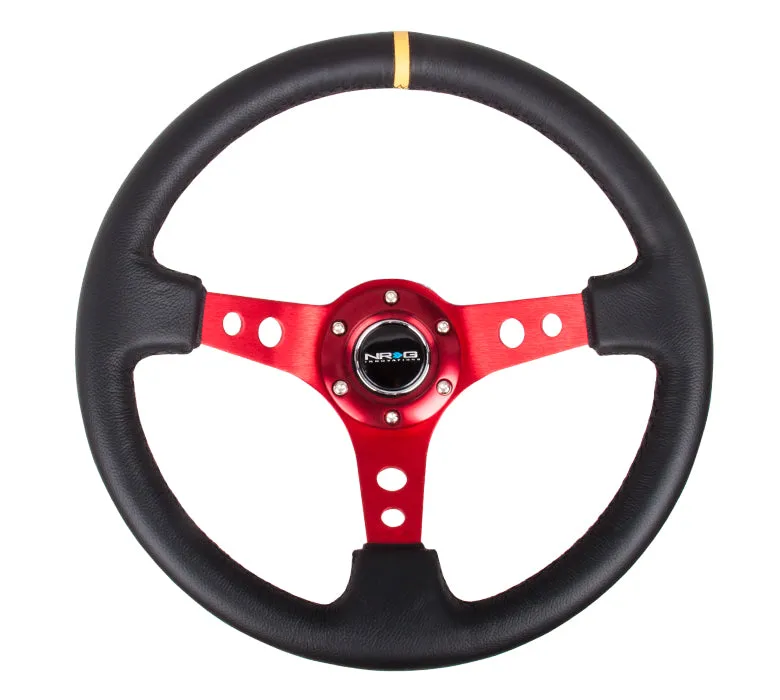 Steering Wheel 350mm 3in Dish Black Leather product image