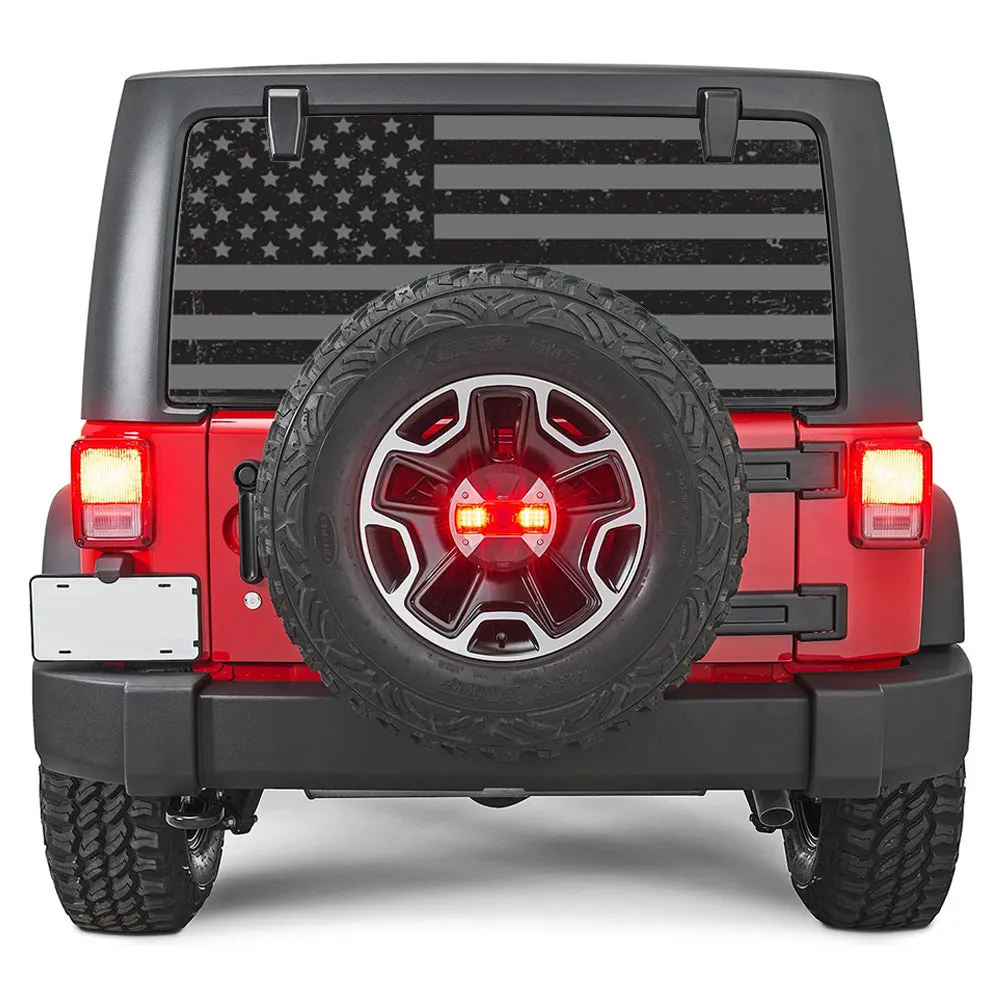 Distressed Black Out Rear Window Decal product image