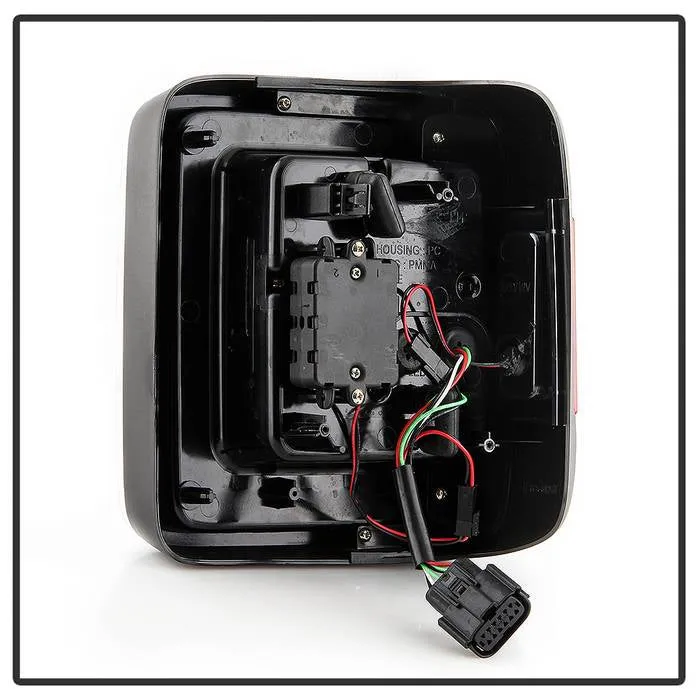 ( Spyder ) Jeep Wrangler 2019 - 2020 Full LED Tail Light - Sequential Turn Signal - Black product image