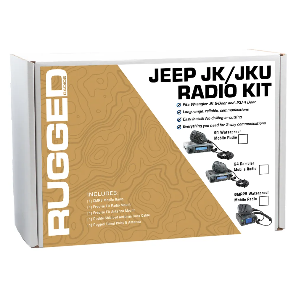 0718 JK 2dr/Jku 4dr/Tj/Lj Jeep Wrangler & Rubicon Twoway Gmrs Mobile Radio Kit product image