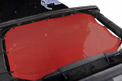 Steinjager Tops and Covers 2010-2018 Fabric Teddy 2 or 4 Door, Front Seat Only Red