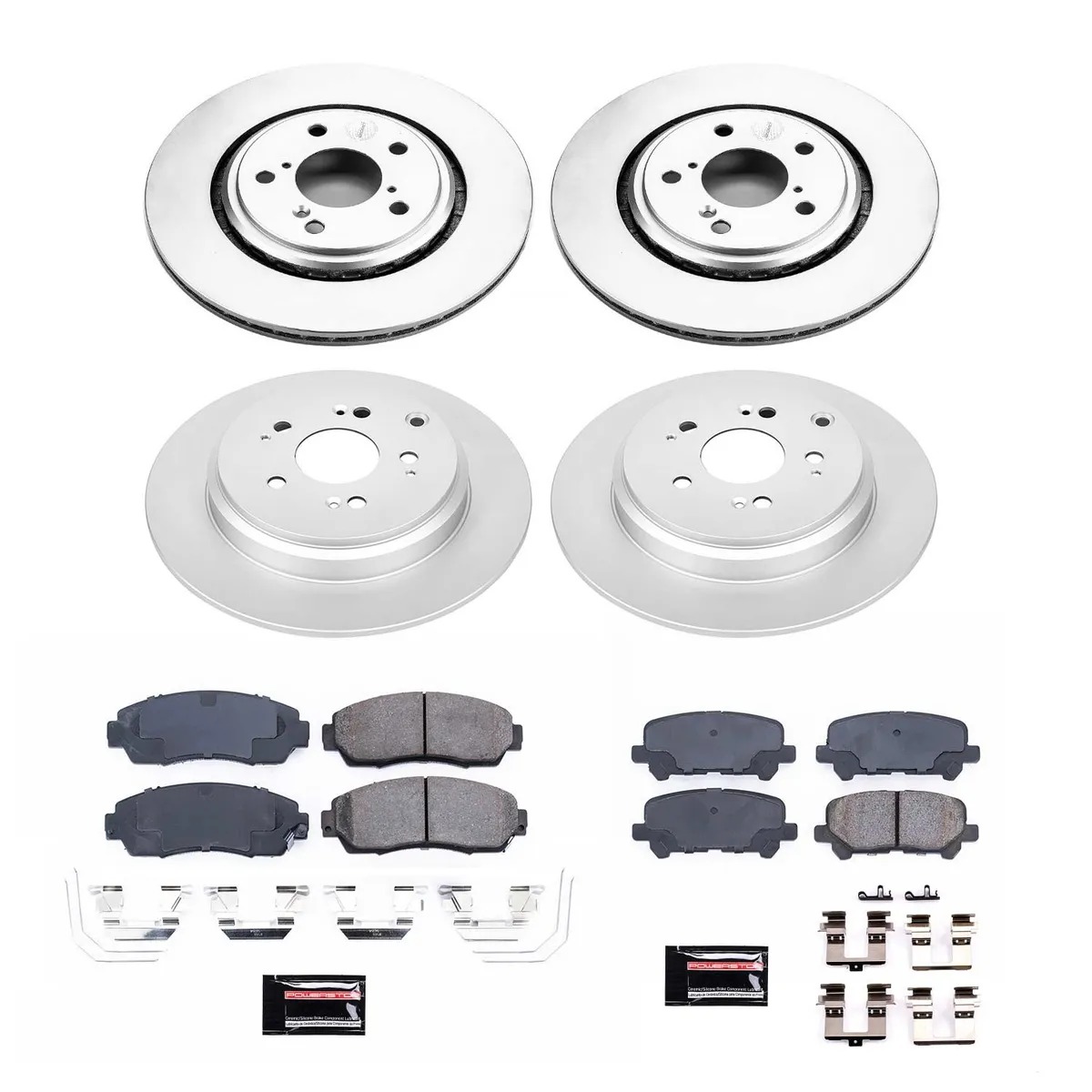 Z17 Geomet Coated Rotor Kit: Genuine Geomet Fully Coated Rotors; Ceramic Pads W/Hardware product image