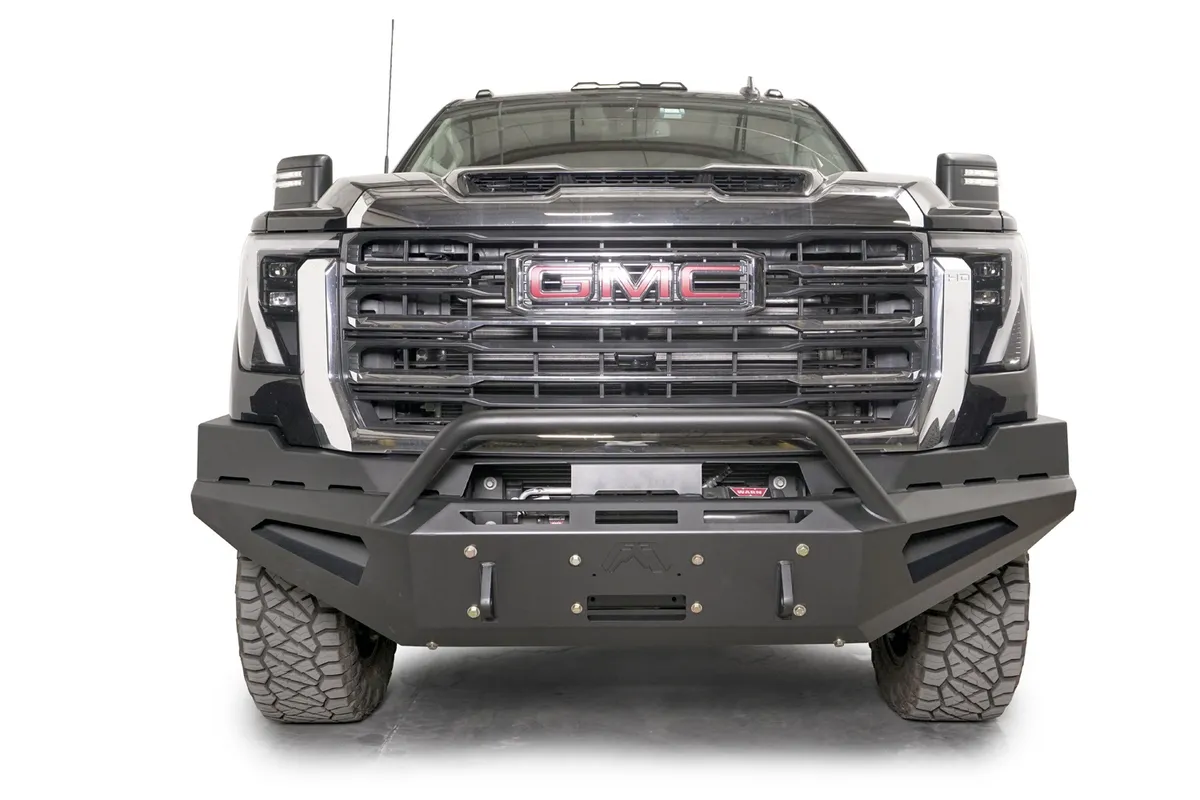 24c Sierra 2500/3500 HD HD Red Steel Front Bumper Matte product image
