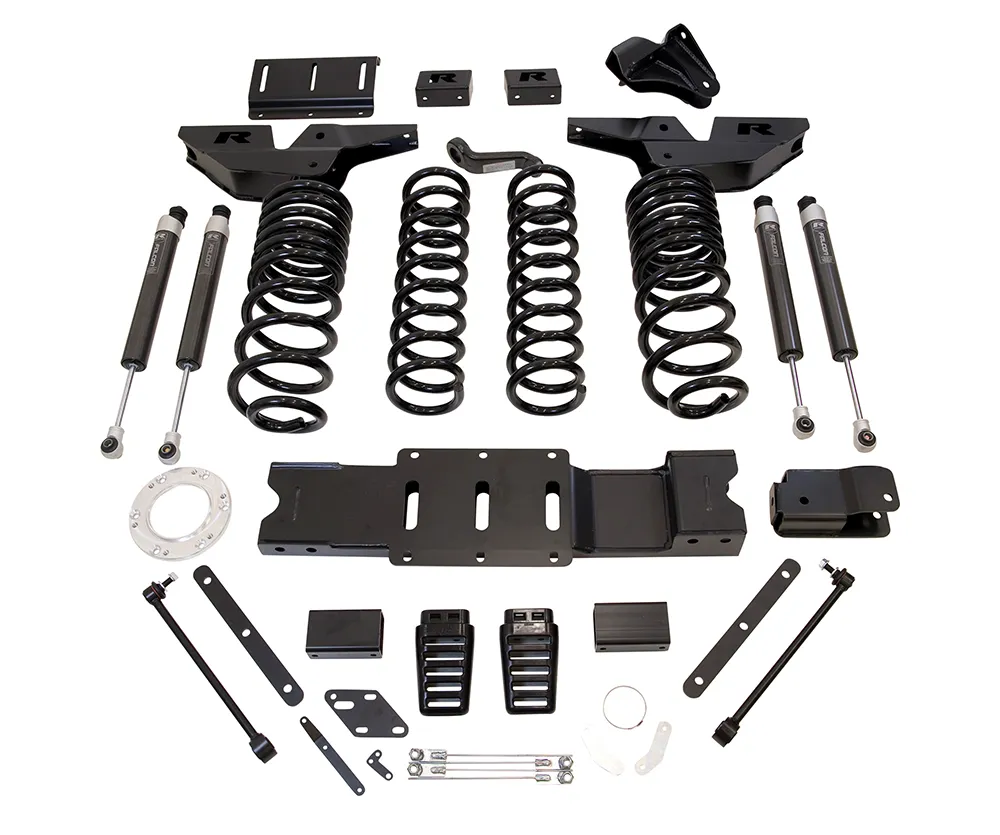 ReadyLift 4.5ft. coil lift kit-front and rear track bar brackets; front and rear coil springs w/Falcon shocks