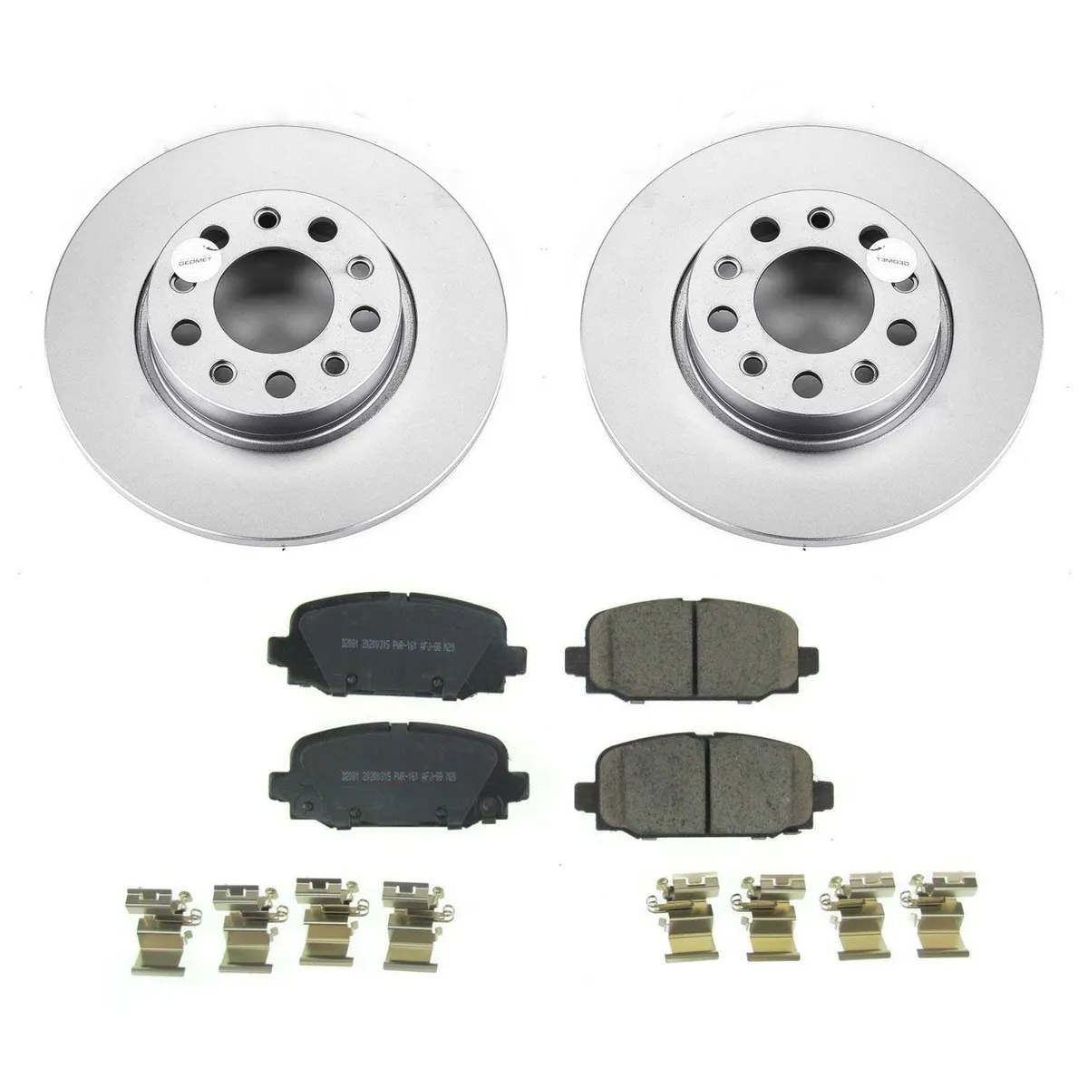 Z17 Geomet Coated Rotor Kit: Genuine Geomet Fully Coated Rotors; Ceramic Pads W/Hardware product image