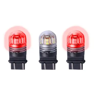 Putco Lumacore 3157 Red Pair (X3 Strobe With Bright Stop)